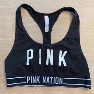 Pink Nation VS Sport Bra Size Small Black and White